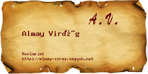 Almay Virág névjegykártya