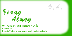 virag almay business card
